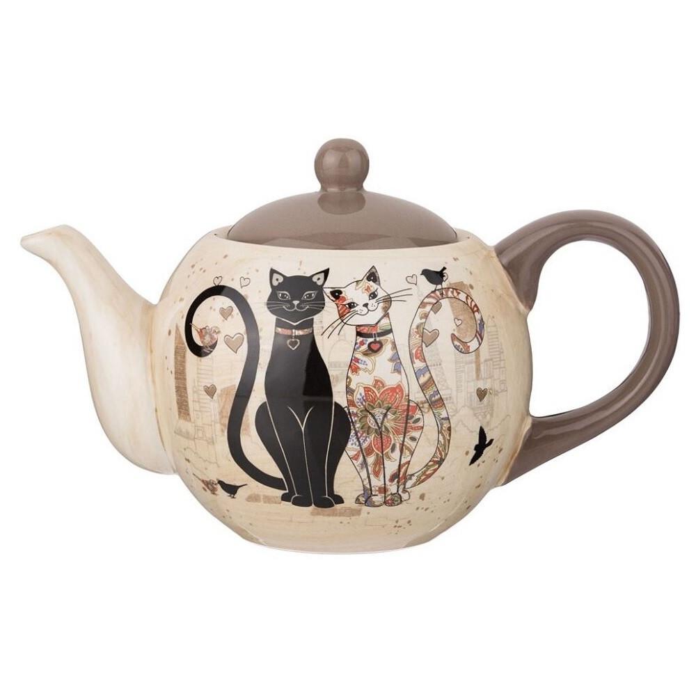 Чайник заварочный Парижские коты 900мл Agness (358-1723)