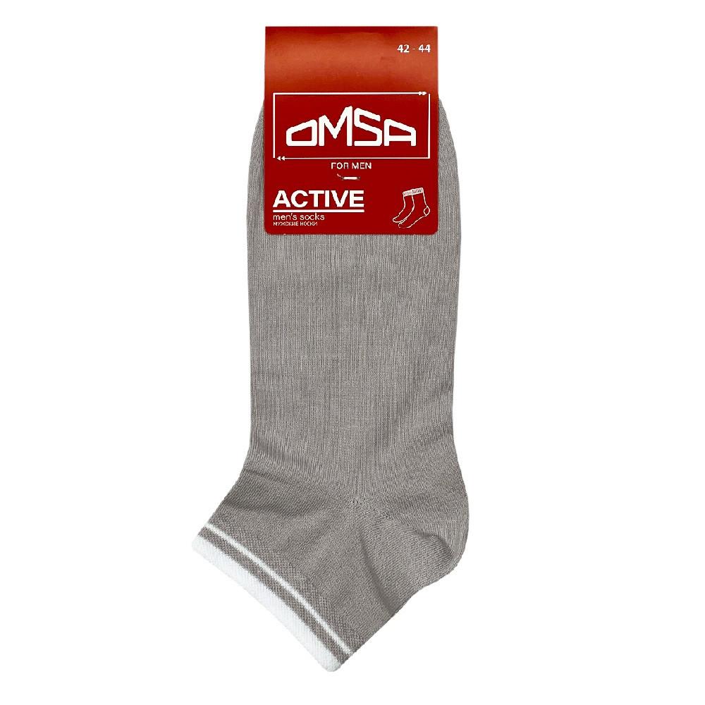 Носки муж. OMSA укор. 105 ACTIVE Grigio Chiaro 42-44