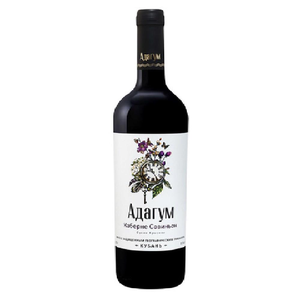 Вино Адагум Каберне Совиньон красное сухое 0,75л 11-12%