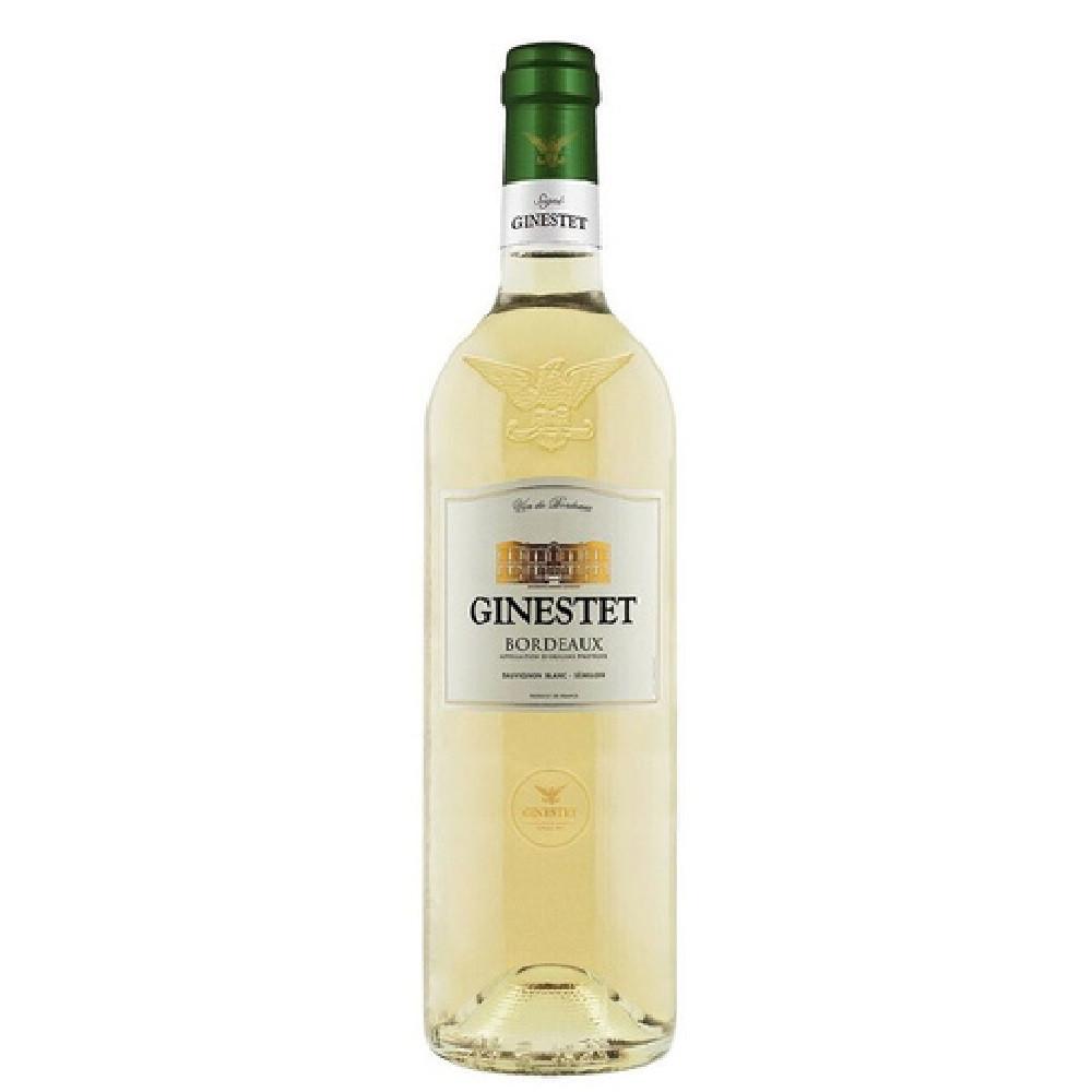 Вино Жинесте Бордо 2020 белое сухое 0,75л 12%