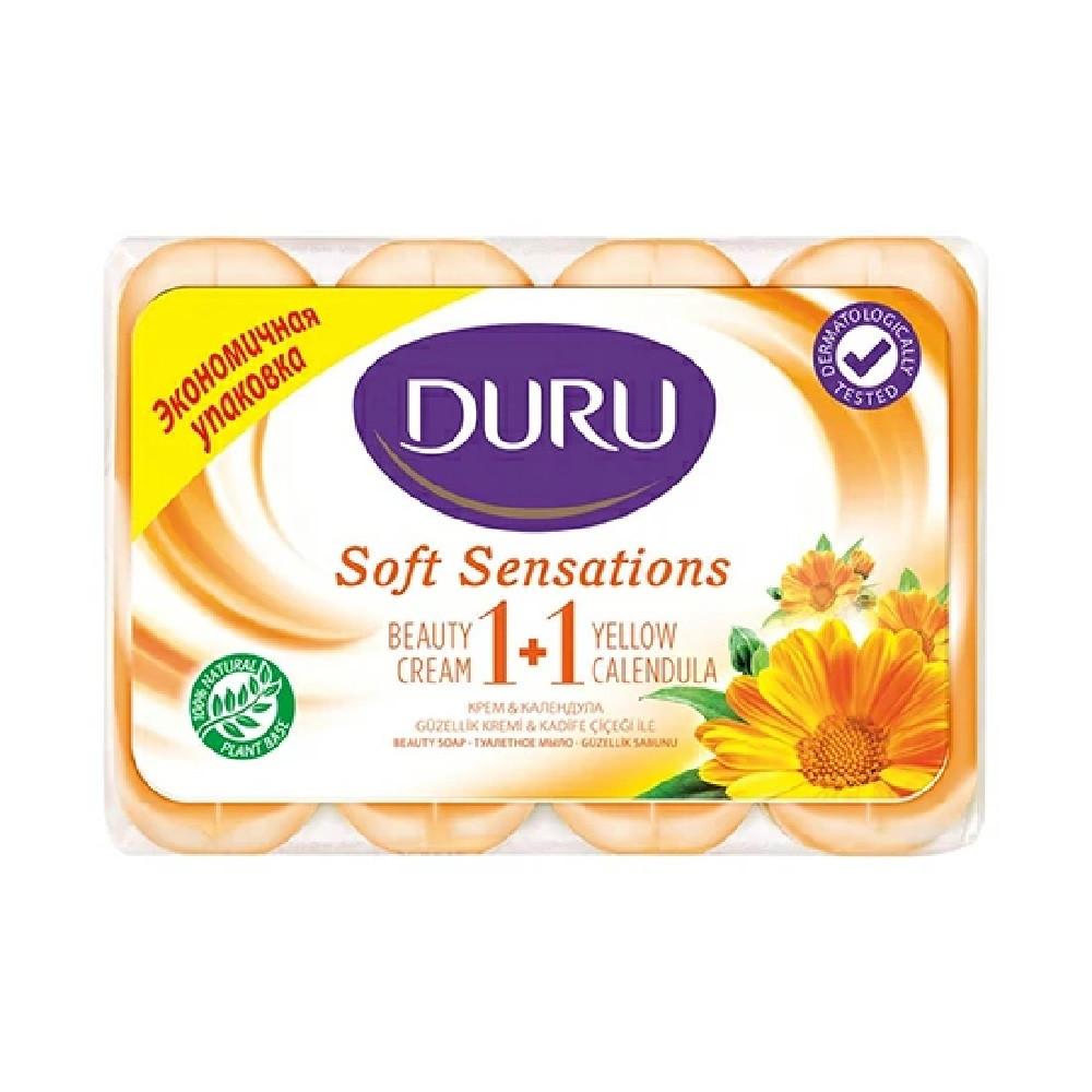 Крем-мыло туалетное DURU 1+1 Кален (э/пак) 4х80гр