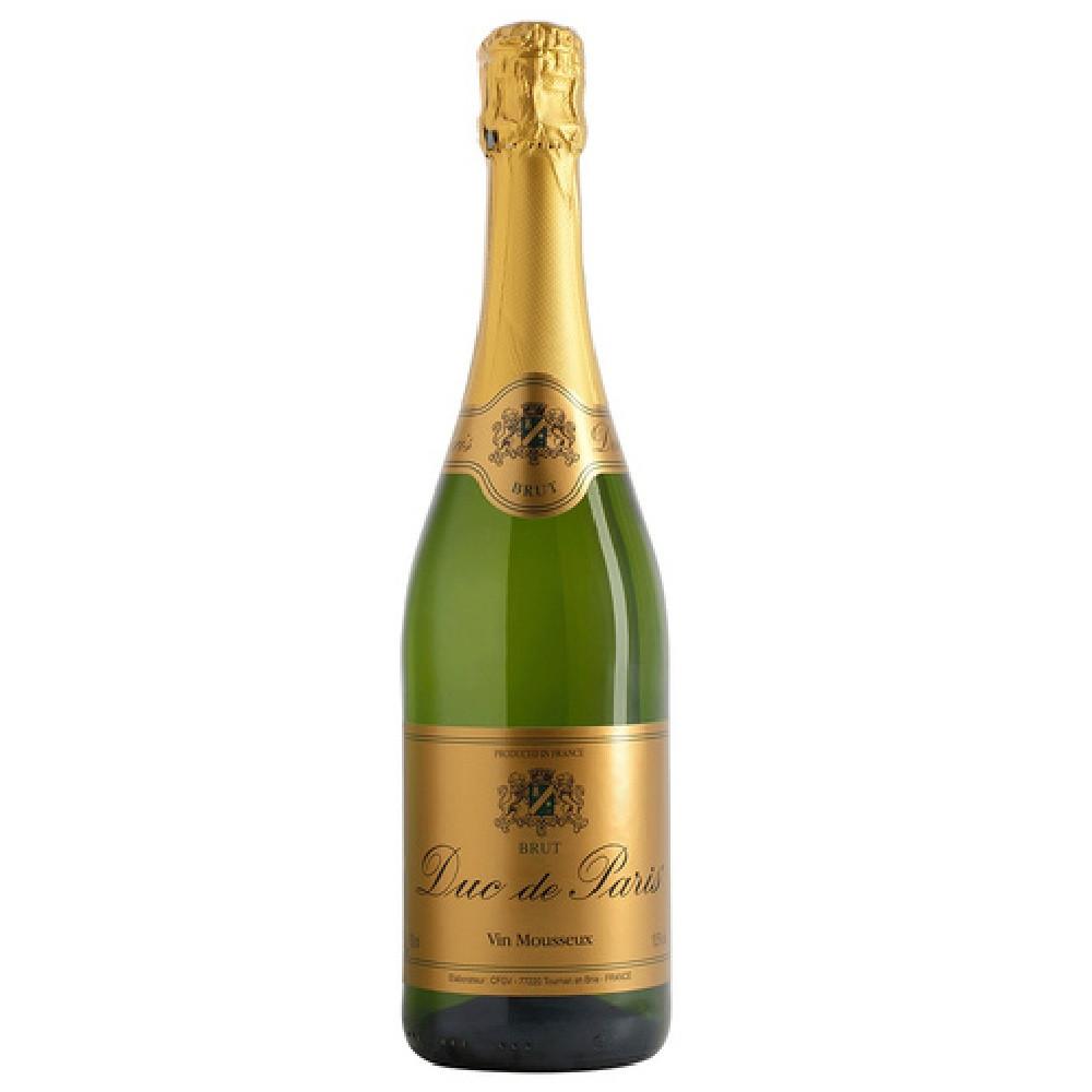 Вино игристое Дюк де Пари белое брют 0,75л 10,5%