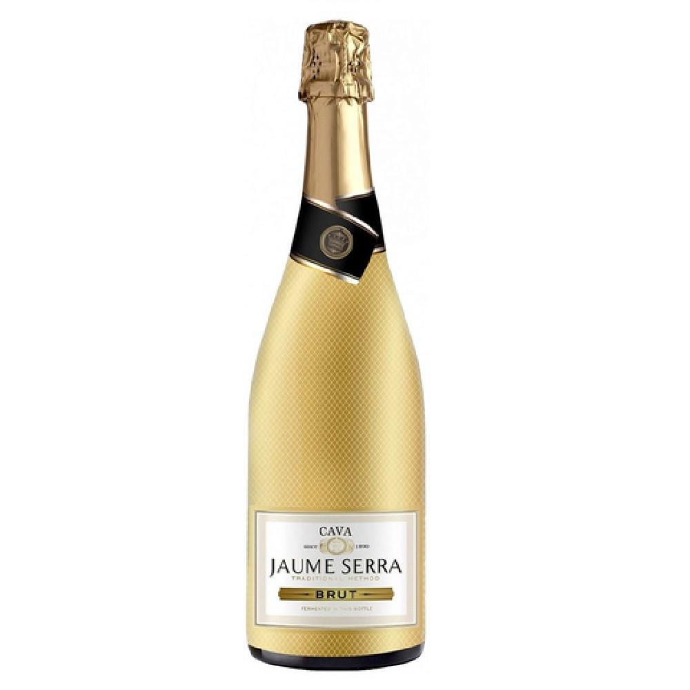 Вино игристое Кава Жауме Серра выдержанное белое брют 0,75л 11,5%