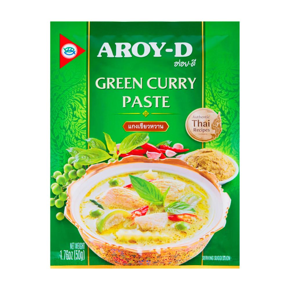 Паста AROY-D карри зеленая 50гр