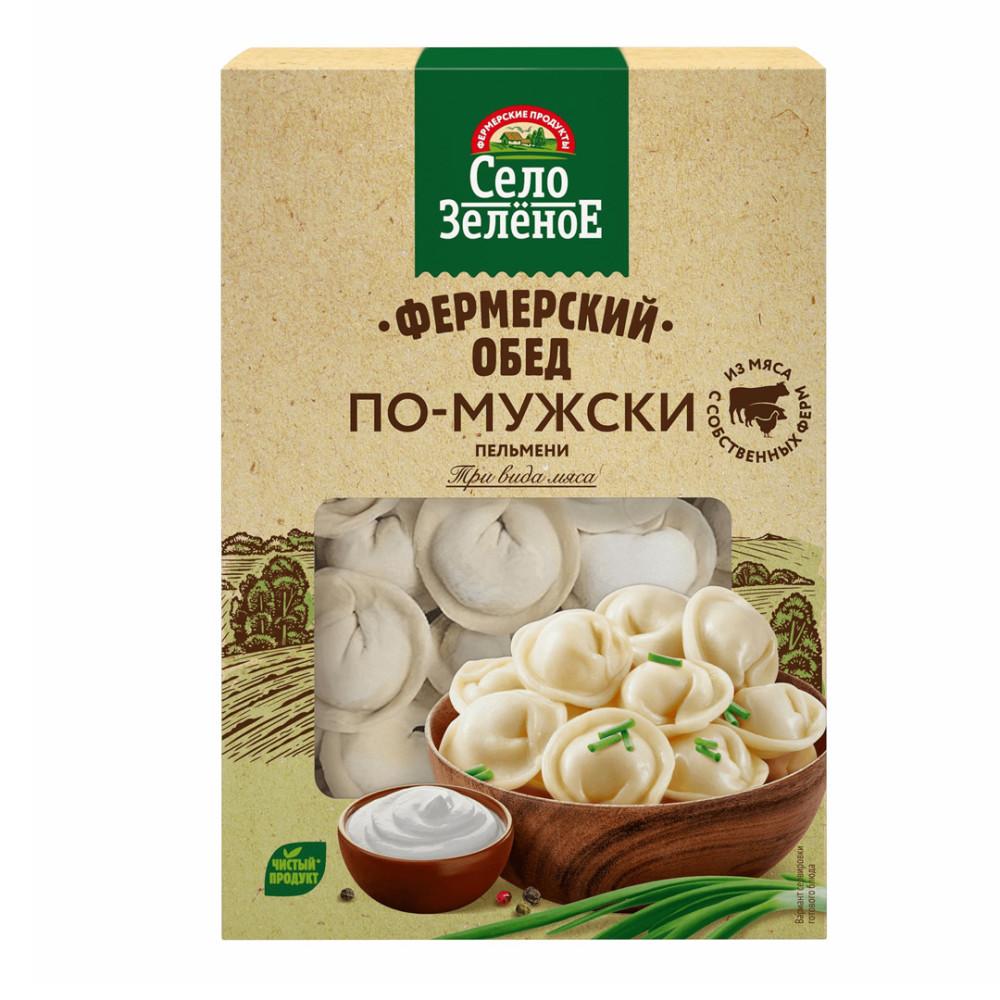 Пельмени Село Зеленое Фермерский обед с окороком 700г