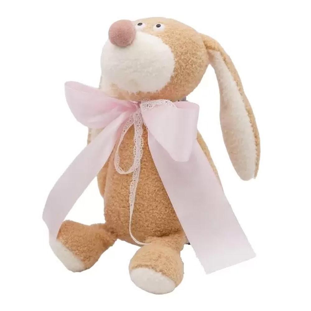 Кролик Лоуренс малый с узким красным бантом 22/26 см