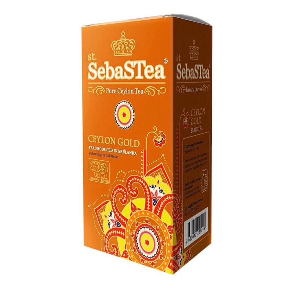 Чай черный SebasTea цейлонский золотой 25пак