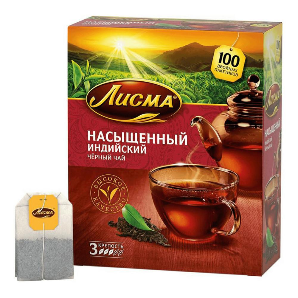 Чай черный Лисма насыщенный 100пак
