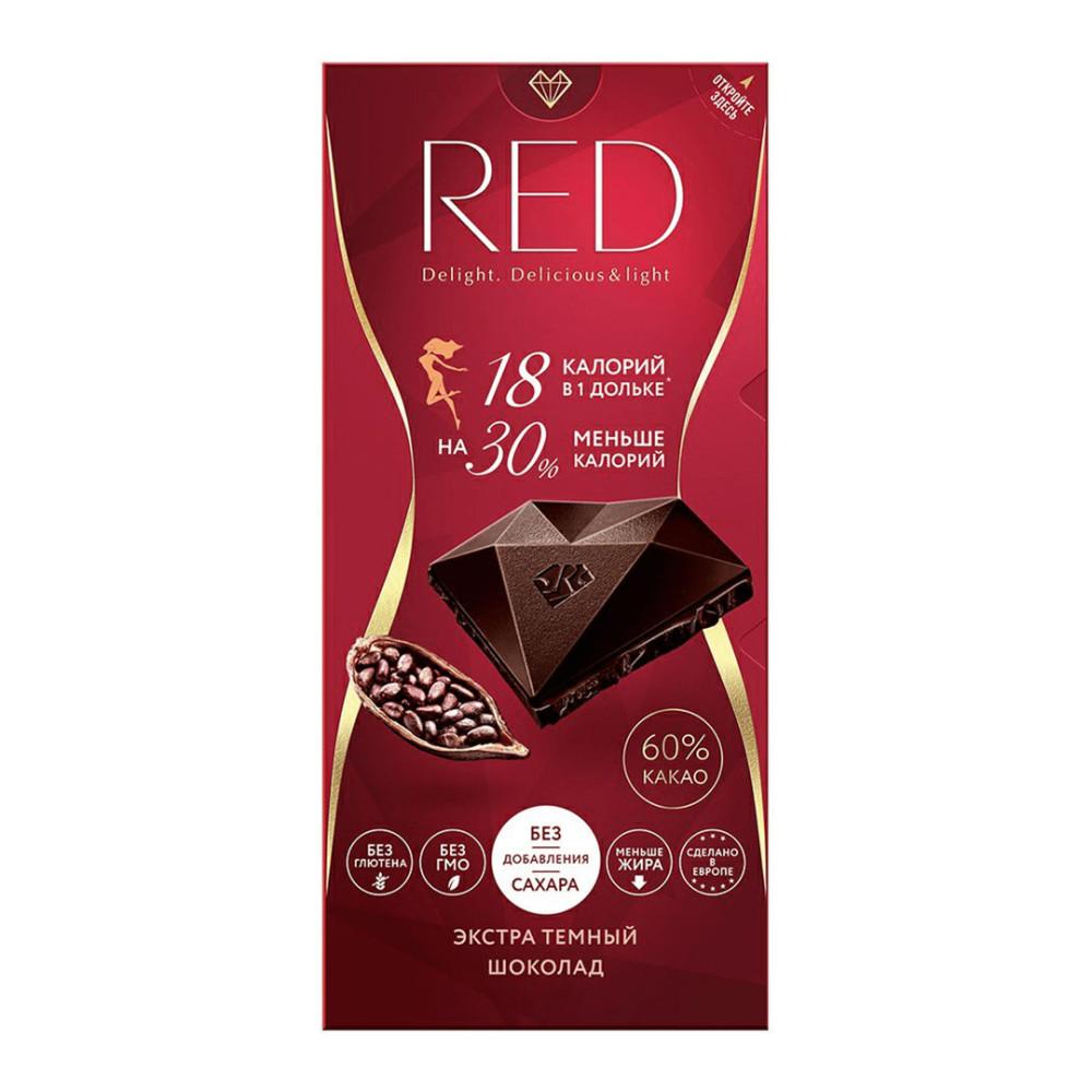Шоколад RED Delight темный с пониженной калорийностью 70гр