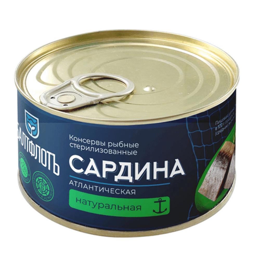 Сардина Балтфлотъ атлантическая ндм ж/б 250гр ключ