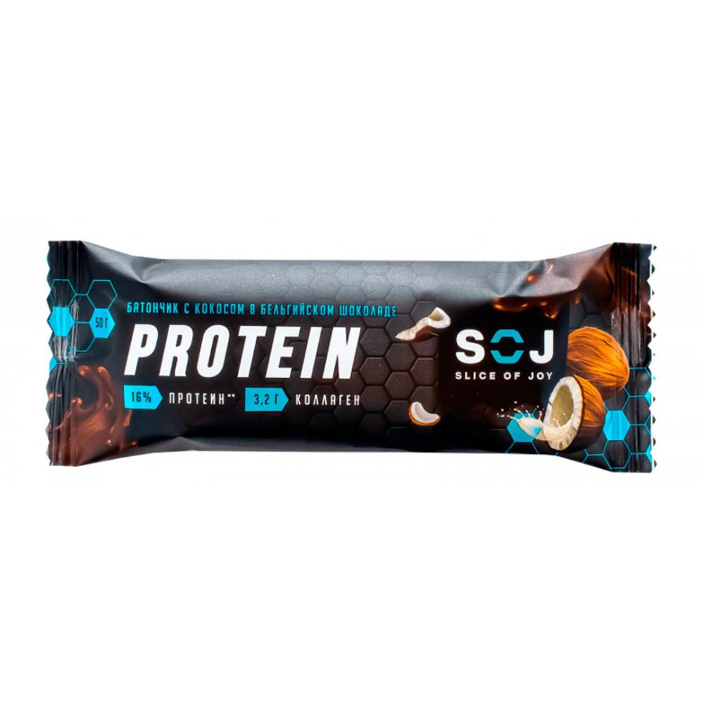 Батончик протеиновый Protein SOJ кокос 50гр