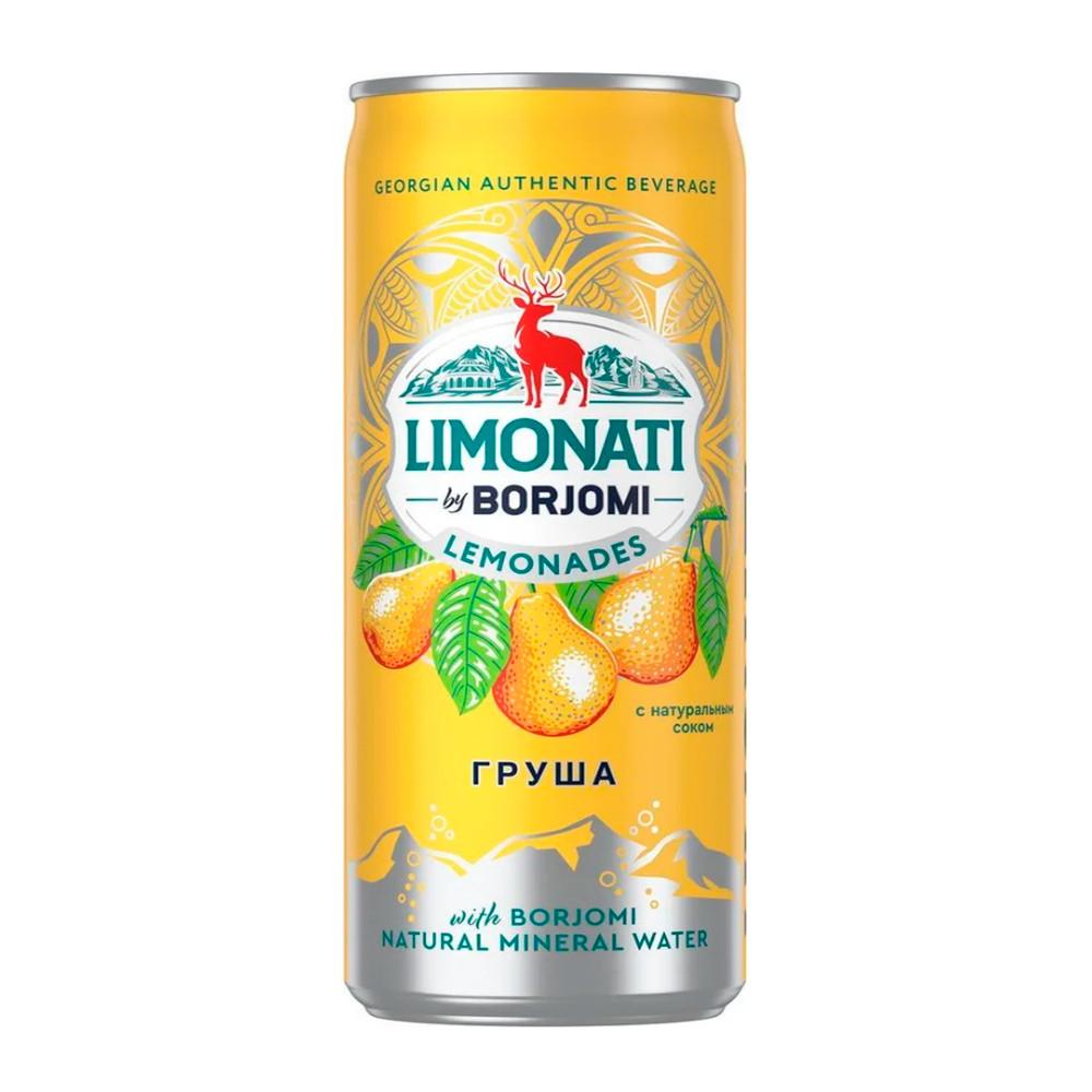 Лимонад Limonati by Borjomi Груша 0,33л ж/б