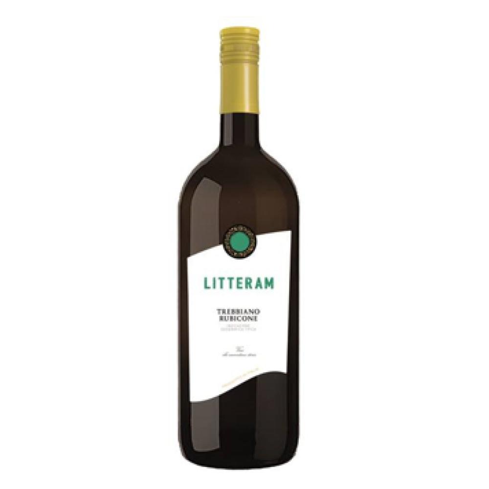 Вино Литтерам Треббьяно Рубиконе белое сухое 1,5л 11,5%