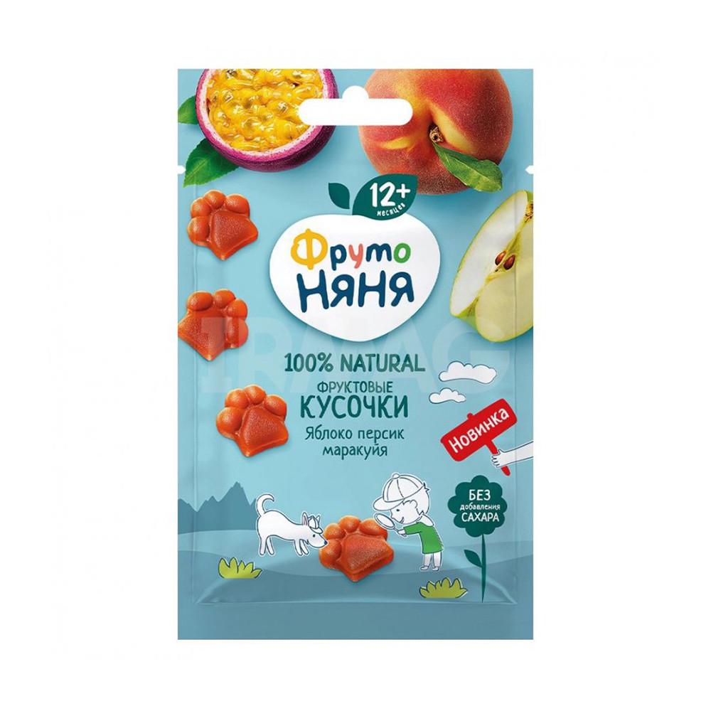 Фруктовые кусочки Фрутоняня яблоко персик маракуйя 15г