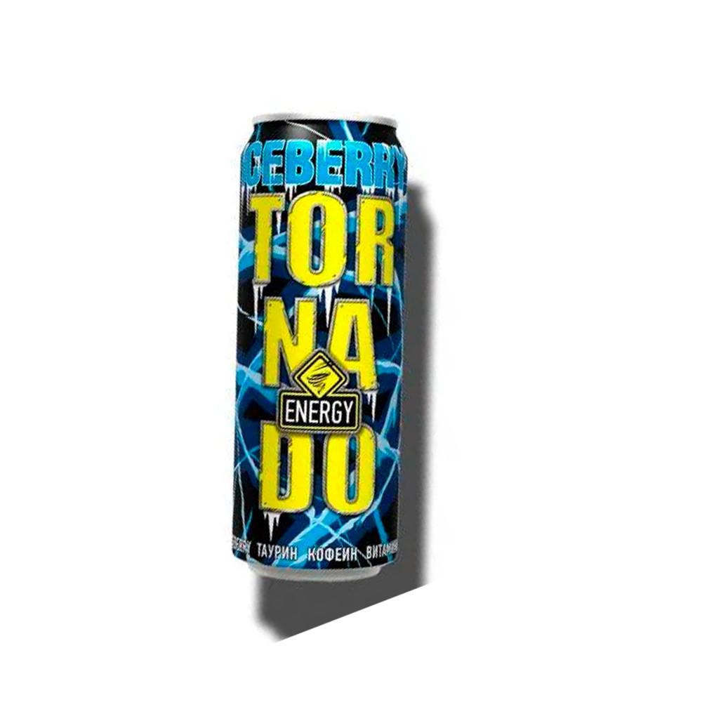 Напиток энергетический Tornado Energy Iceberry вкус черника + яблоко с холодком 0,45л ж/б