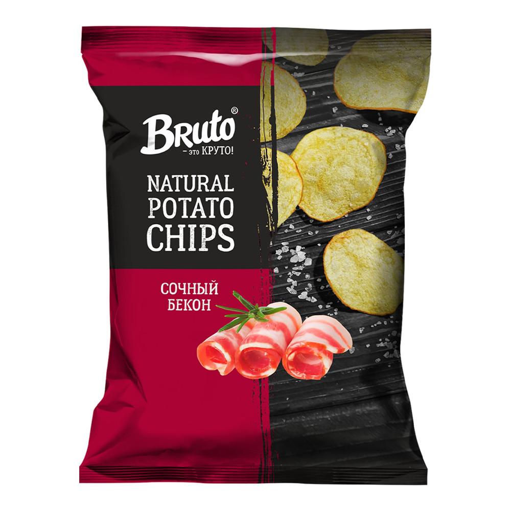 Чипсы картофельные Bruto Бекон 120гр