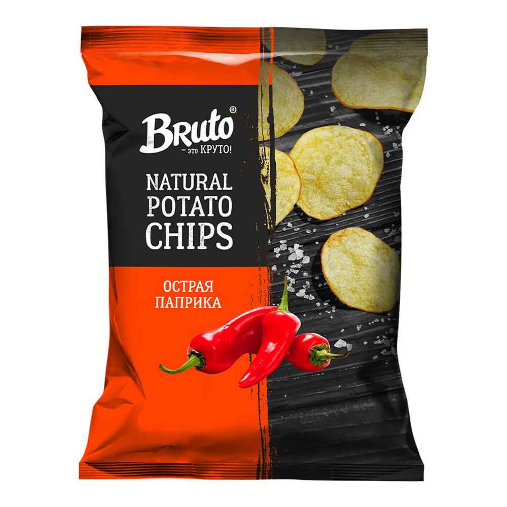 Чипсы картофельные Bruto острая паприка 120гр