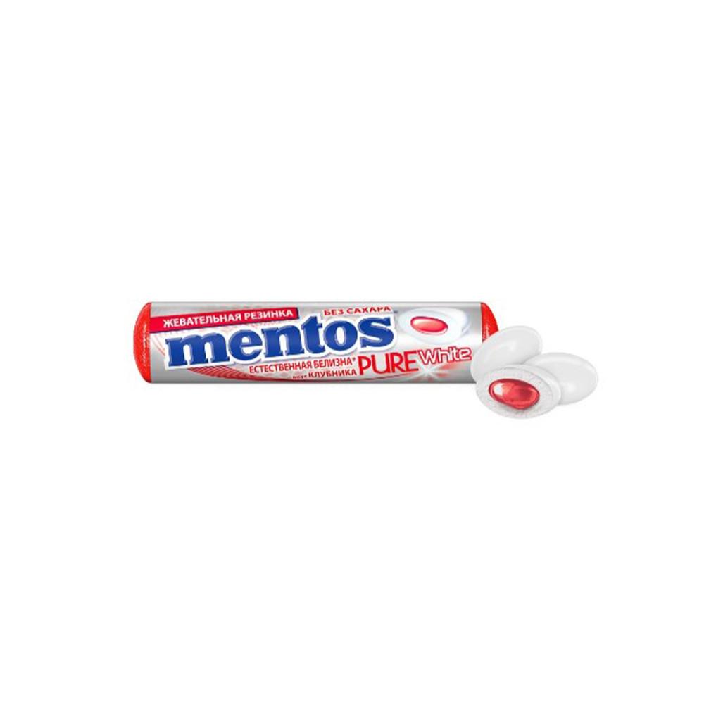 Жевательная резинка Mentos Pure fresh Клубника 15гр