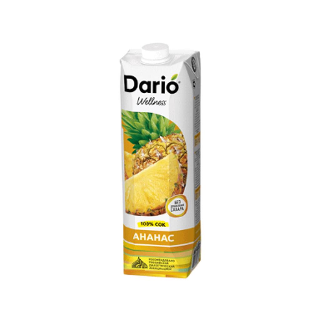 Сок Dario Wellness Ананасовый 1л