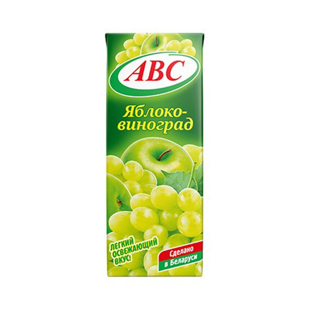 Нектар АВС Яблоко Виноград 1л т/пак зеленый дизайн