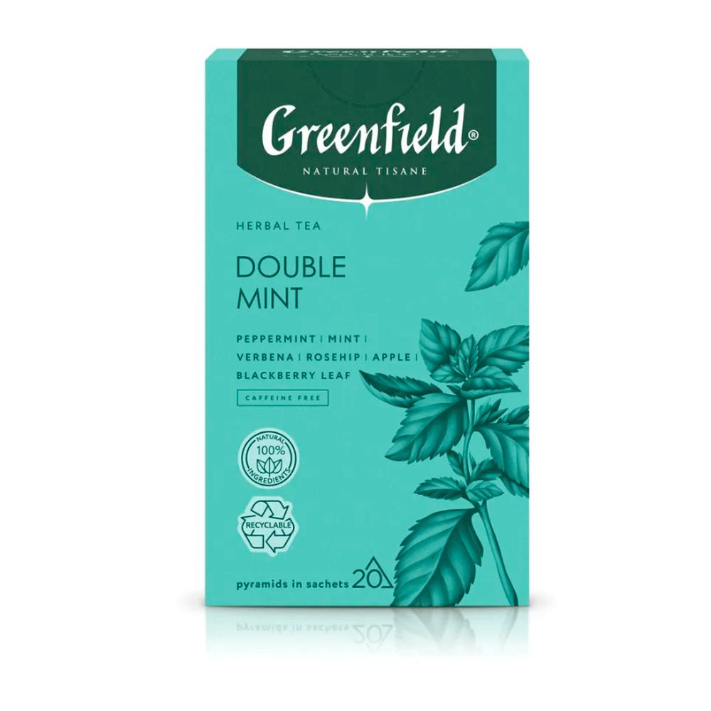 Чай травяной Greenfield Double Mint Natural Tisane пирамидки 20пак