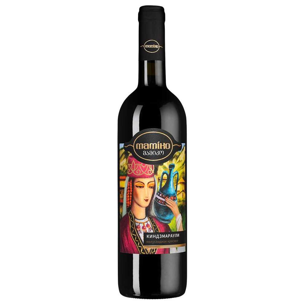 Вино Киндзмараули Mamiko сортовое ординарное красное полусладкое 0,75л 11,5%