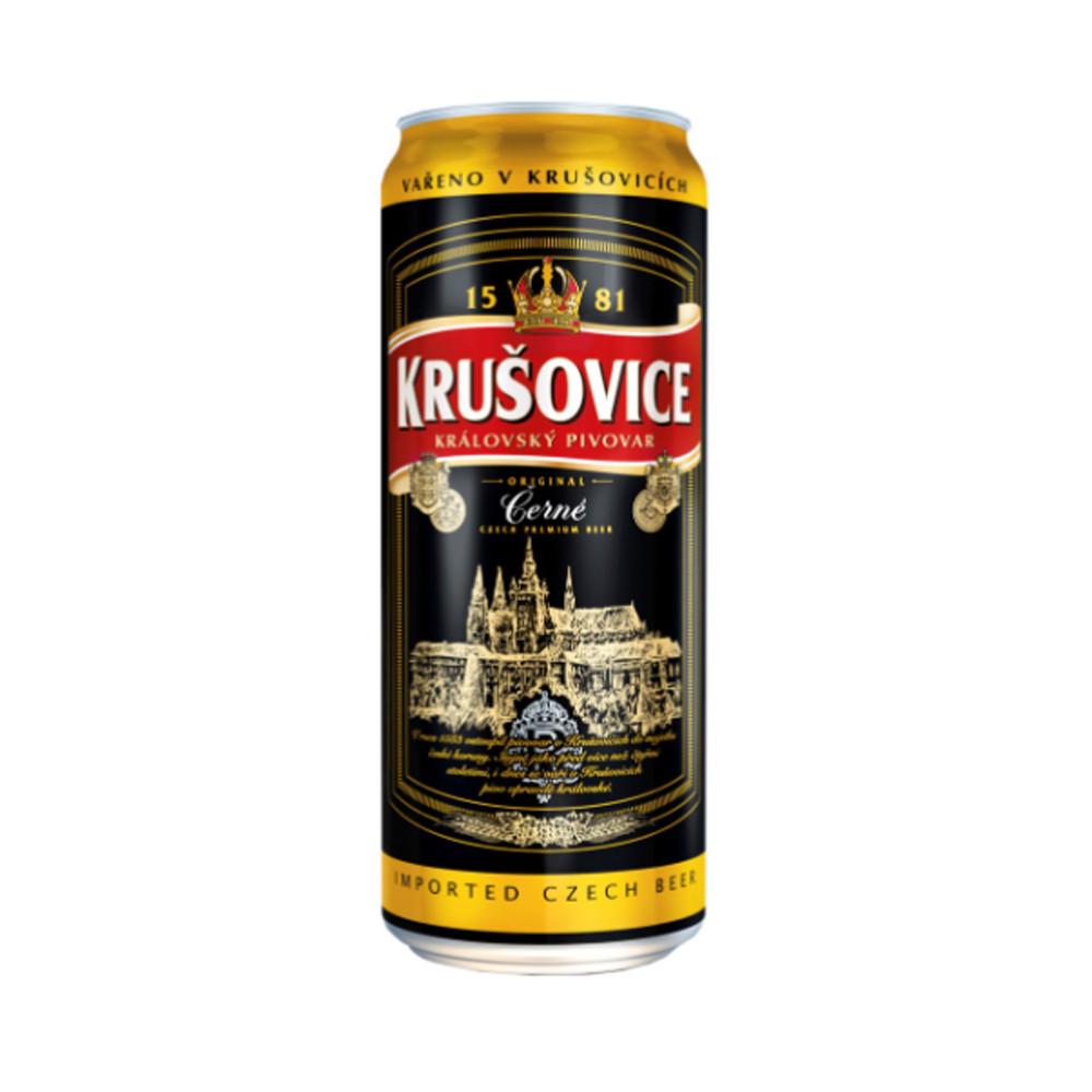 Пиво Крушовице темное фильтр 0,43л 4,1% ж/б