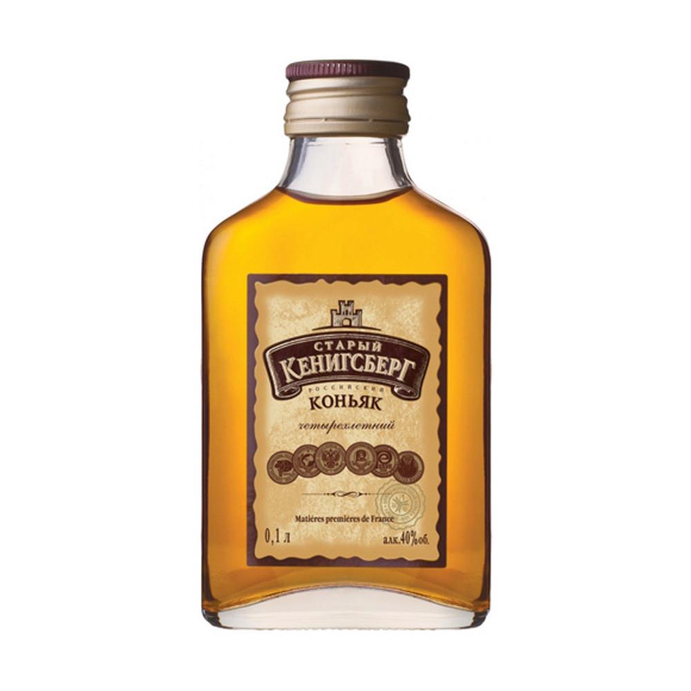 Коньяк Старый Кенигсберг четырехлетний 0,1л 40%