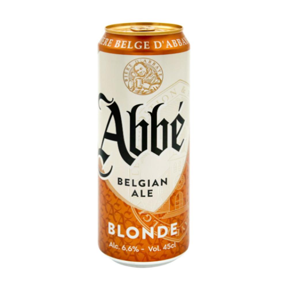 Пивной напиток Аббе Блонд пастеризованный 0,45л 6,6% ж/б