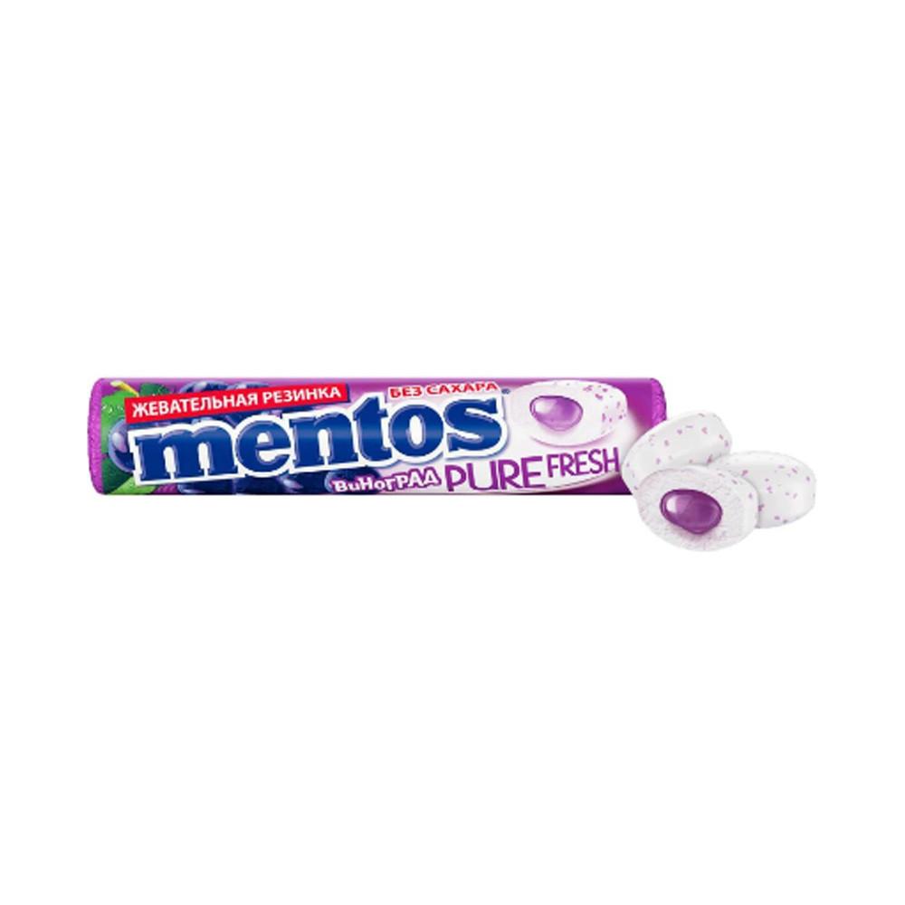 Жевательная резинка Mentos Pure fresh Виноград 15гр