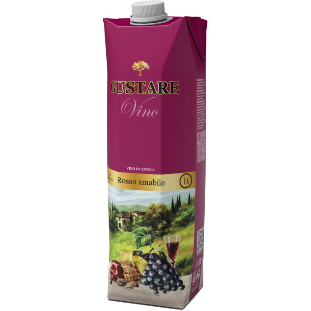 Вино Густаре красное полусладкое 1,0л 11%