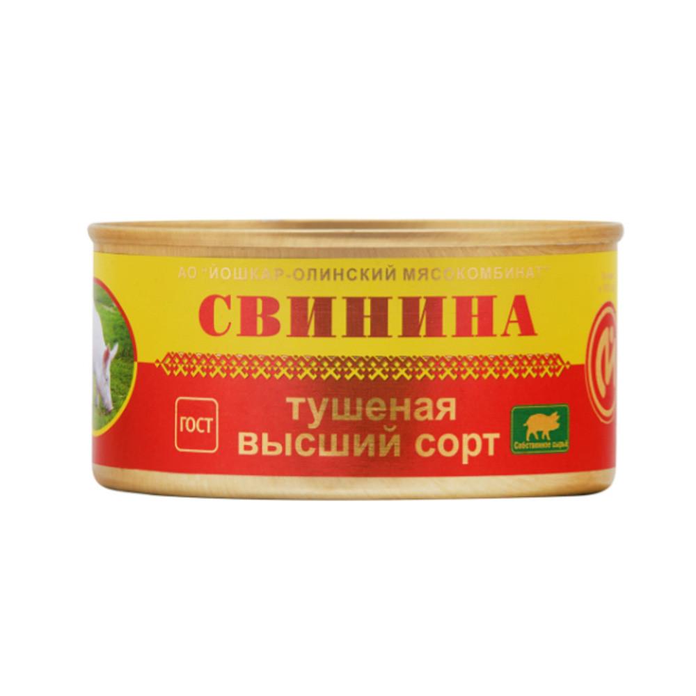 Свинина тушеная Йошкар-Олинский МК ГОСТ ж/б 325гр