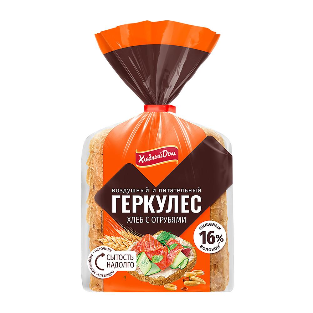 Хлеб Геркулес с отрубями 250гр Хлебный дом