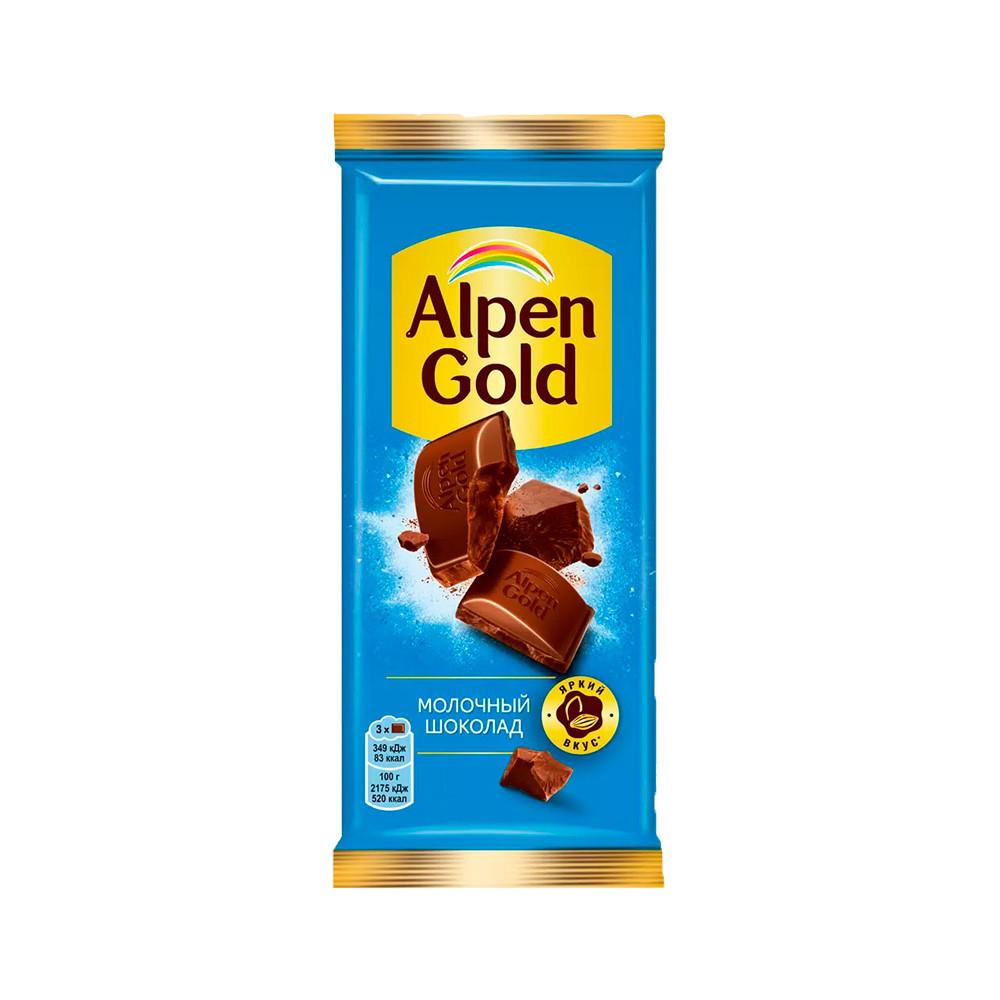 Шоколад молочный Alpen Gold 80гр