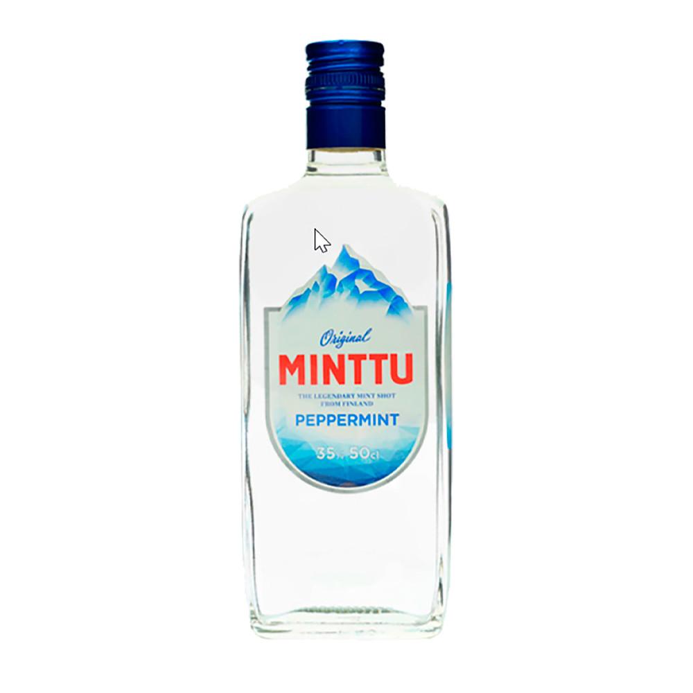 Ликер МИНТТУ ПЕРЕЧНАЯ МЯТА со вкусом перечной мяты 0,5л 35%