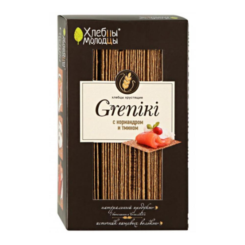 Хлебцы Молодцы Greniki c кориандром и тмином 150гр