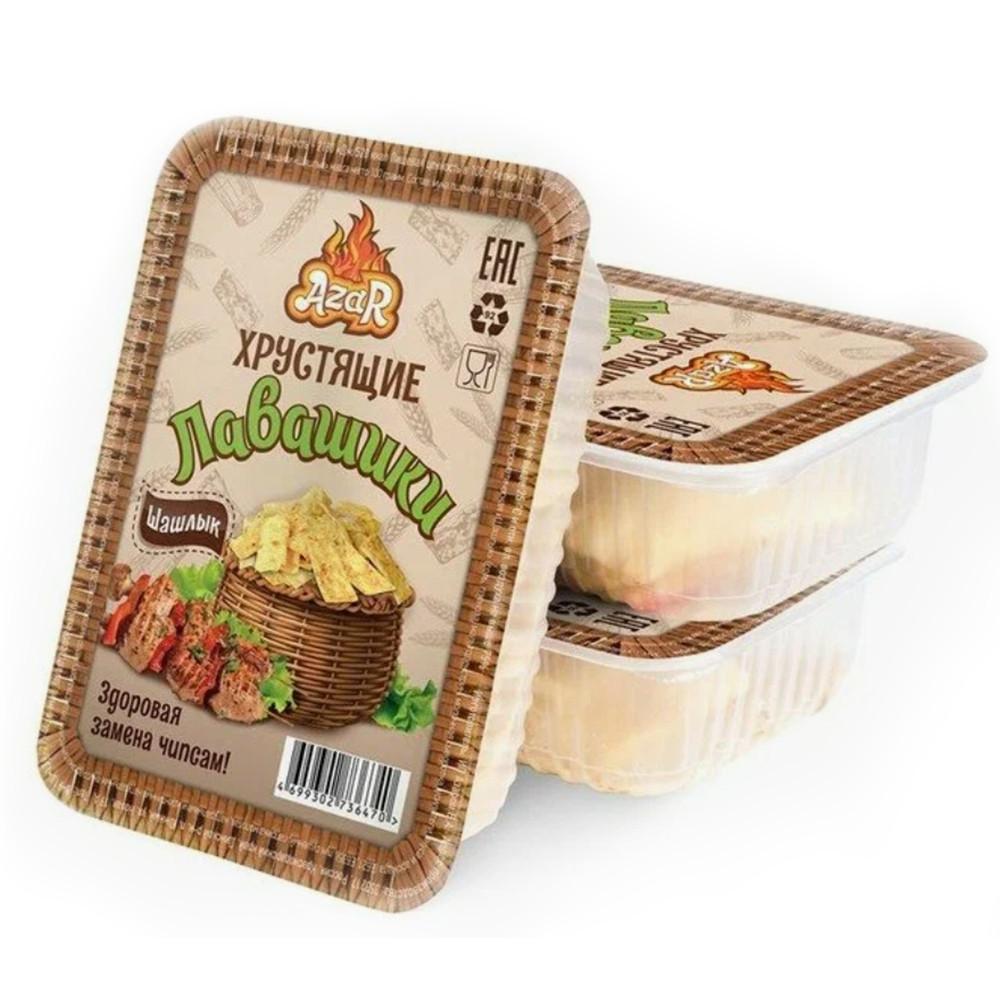 Лавашики ТМ Azar со вкусом шашлыка в контейнере 100гр