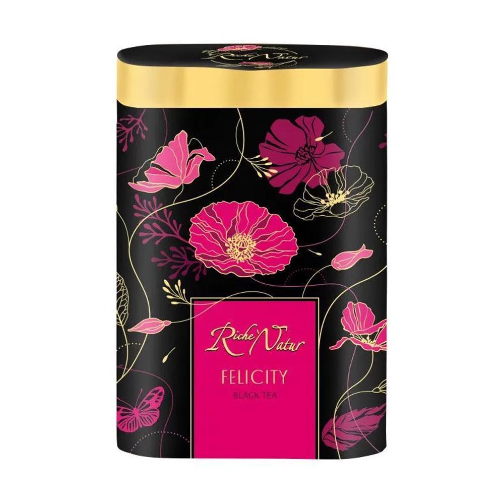 Чай черный Riche Natur крупнолистовой Felicity крупнолистовой 100гр ж/б
