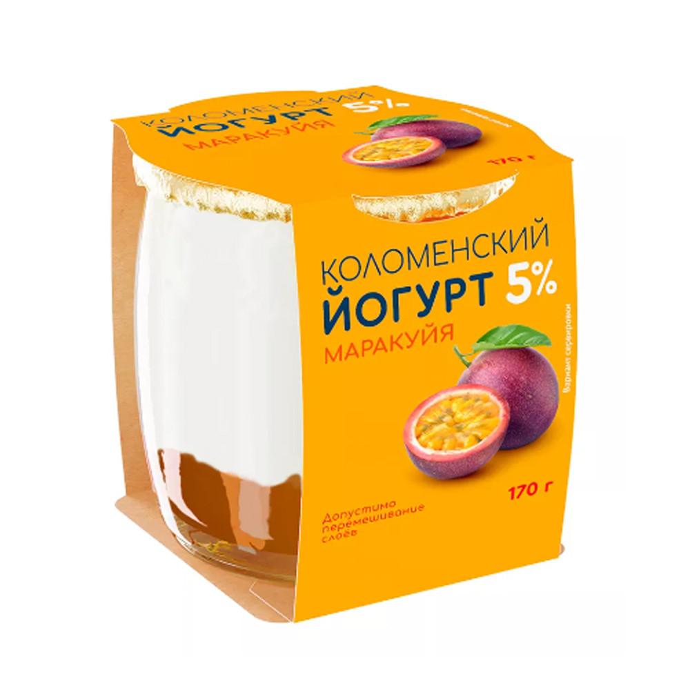 БЗМЖ Йогурт Коломенский 5% Маракуйя 170гр