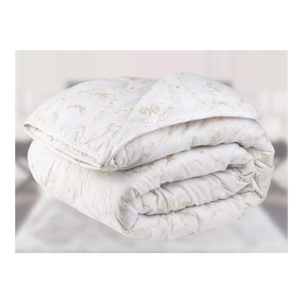 Одеяло из верблюжьей шерсти 220гр/м2 200х215см всесезонное (608)