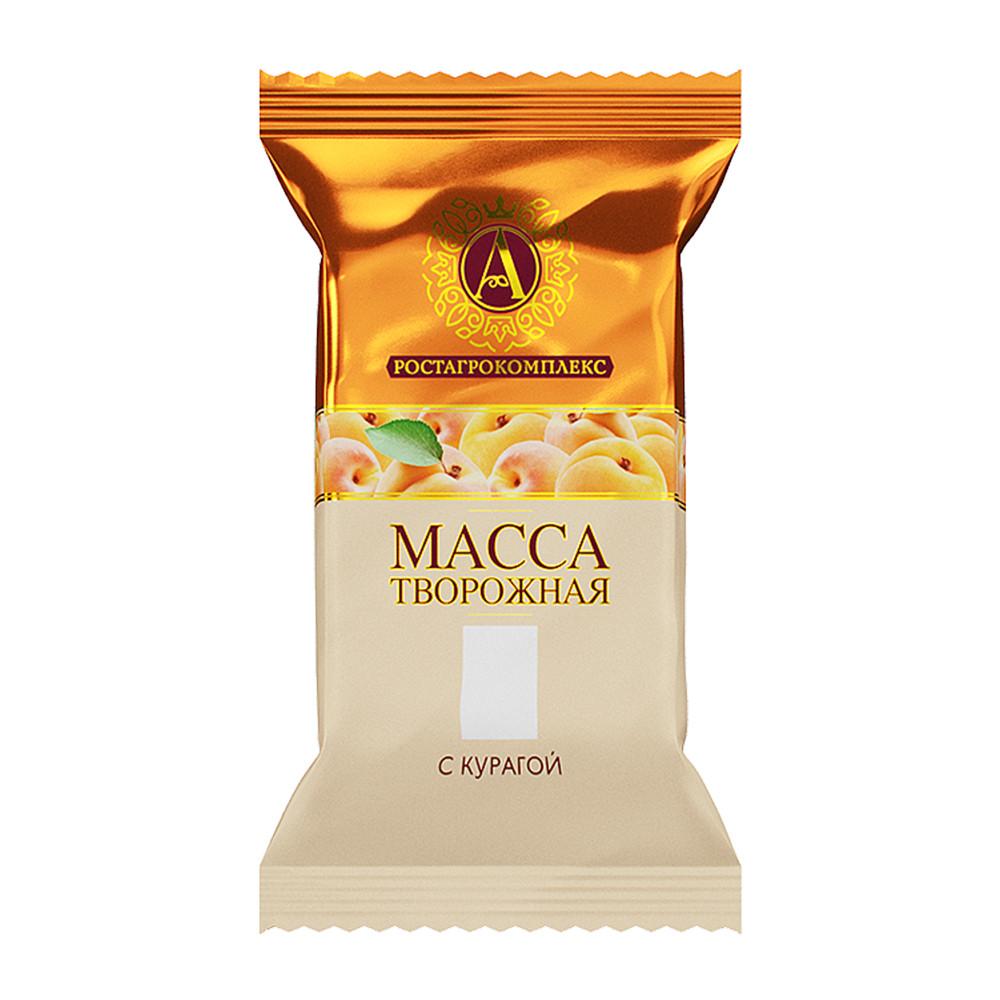 БЗМЖ Масса творожная А.РОСТАГРОКОМПЛЕКС с курагой 20% 180гр