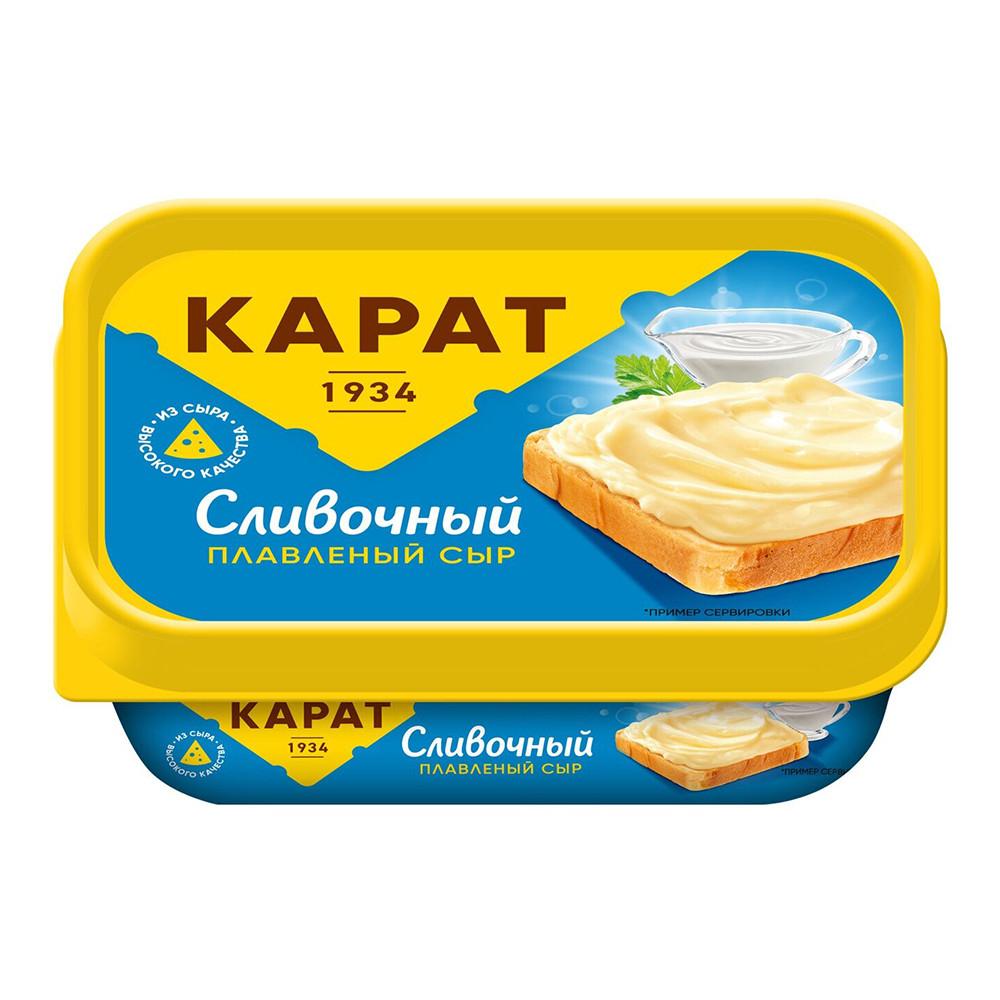 БЗМЖ Сыр плавленый Сливочный Карат 45% 200гр