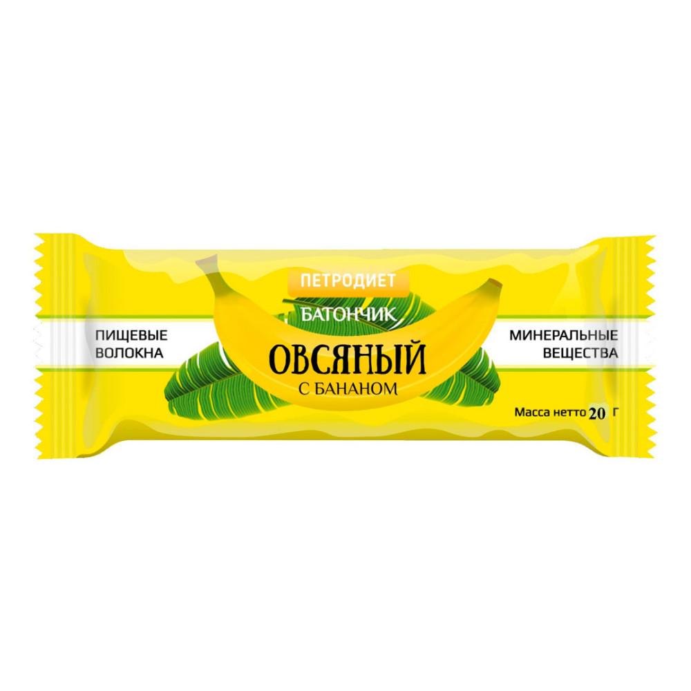 Батончик Петродиет овсяный банановый 20гр
