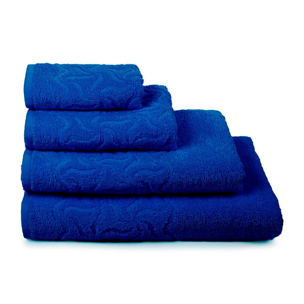 Полотенце махровое Радуга 70х130см, синее, 100% хлопок