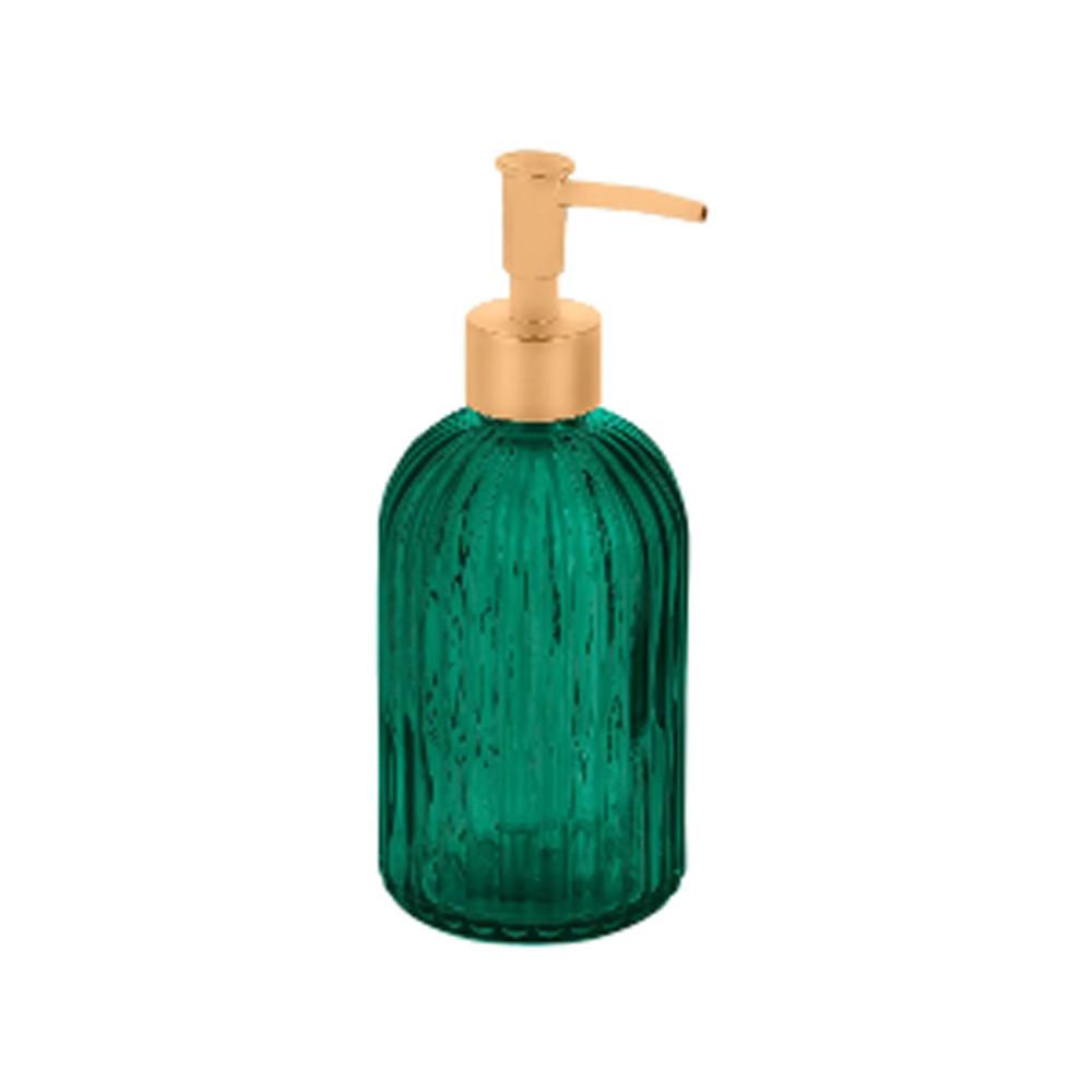 Дозатор для жидкого мыла из цветного стекла Emerald