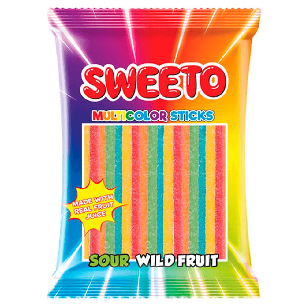 Мармелад жевательный SWEETO Кислые палочки фруктовый микс 70гр