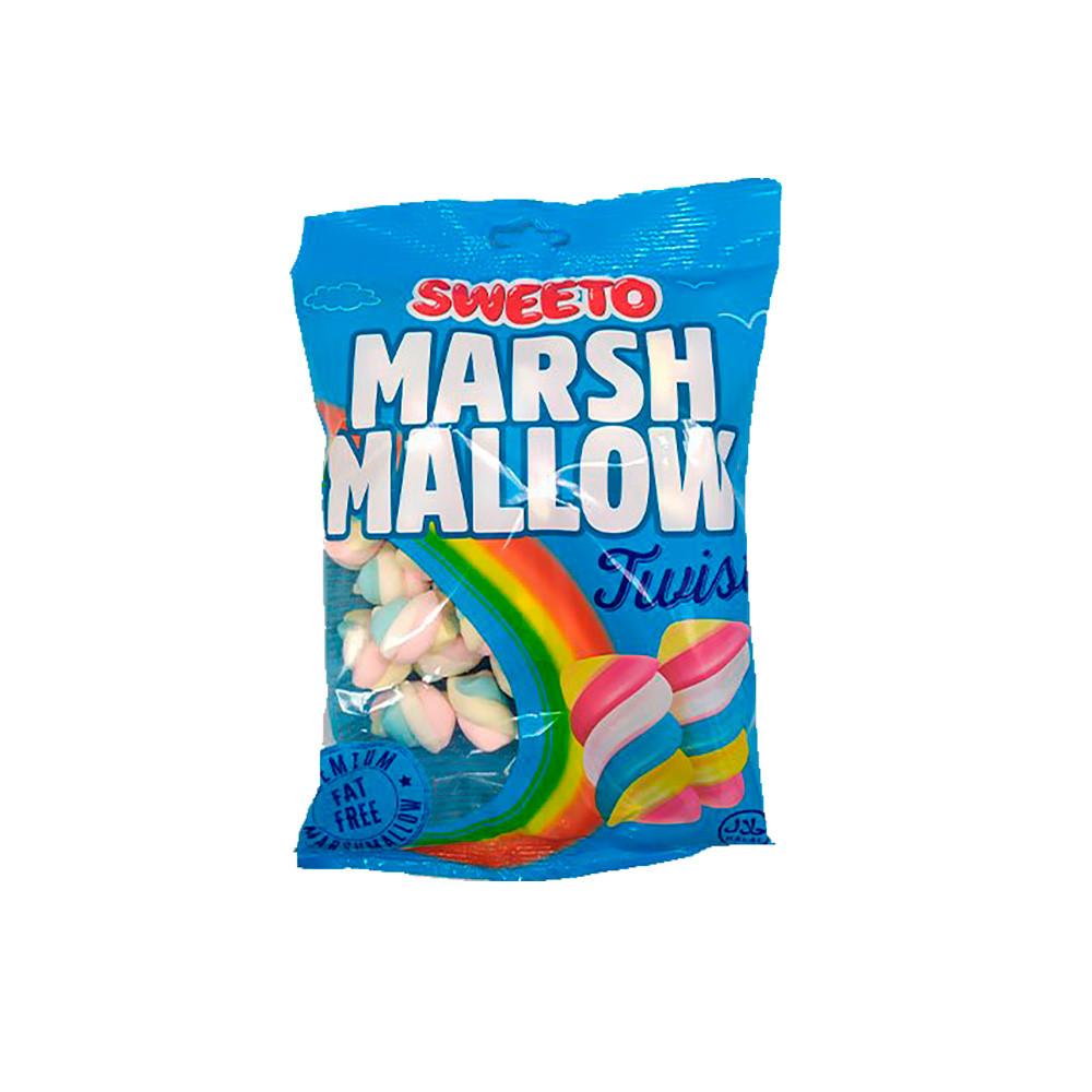 Маршмеллоу SWEETO Косичка Клубника 60гр