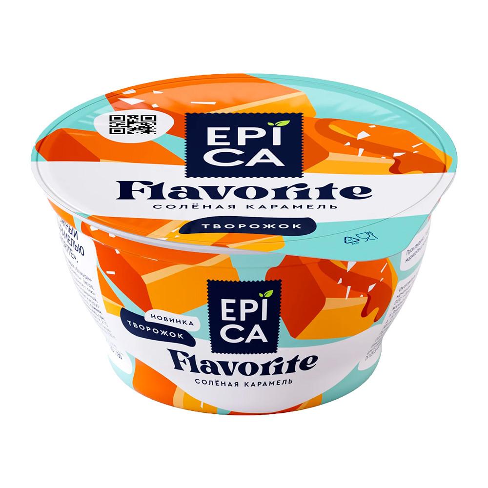 БЗМЖ Десерт твороженный Эпика Flavorite с соленой карамелью 7,6% 130гр