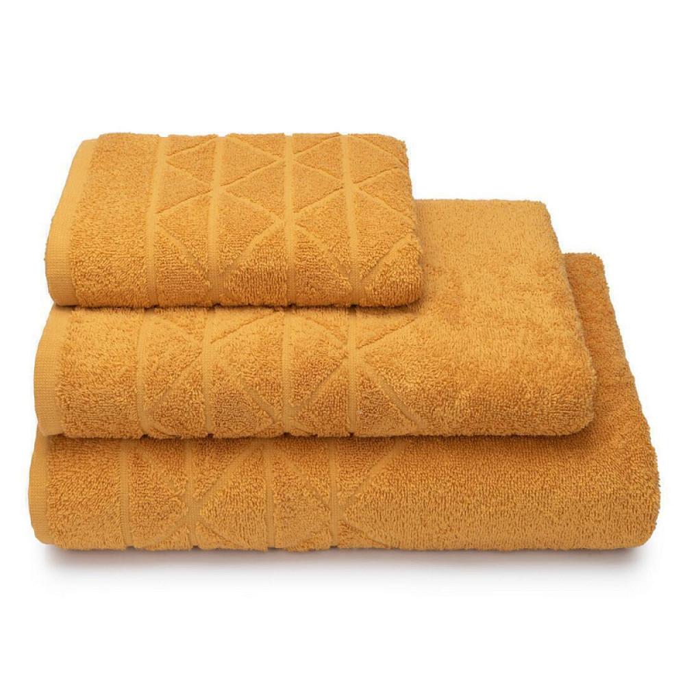 Полотенце махровое Ridge 70*130см, горчичное, 100% хлопок