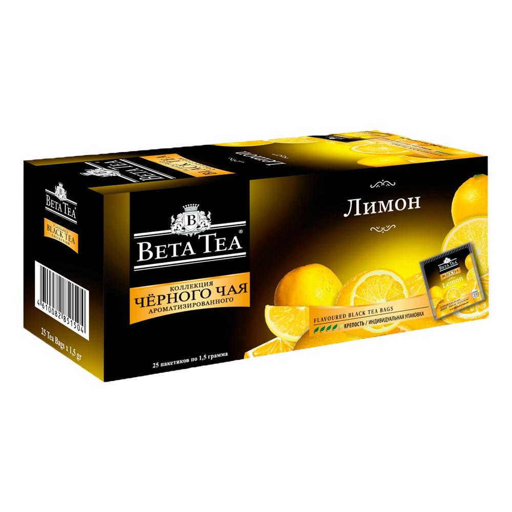 Чай черный Beta Tea Лимон Бета Гида 25пак